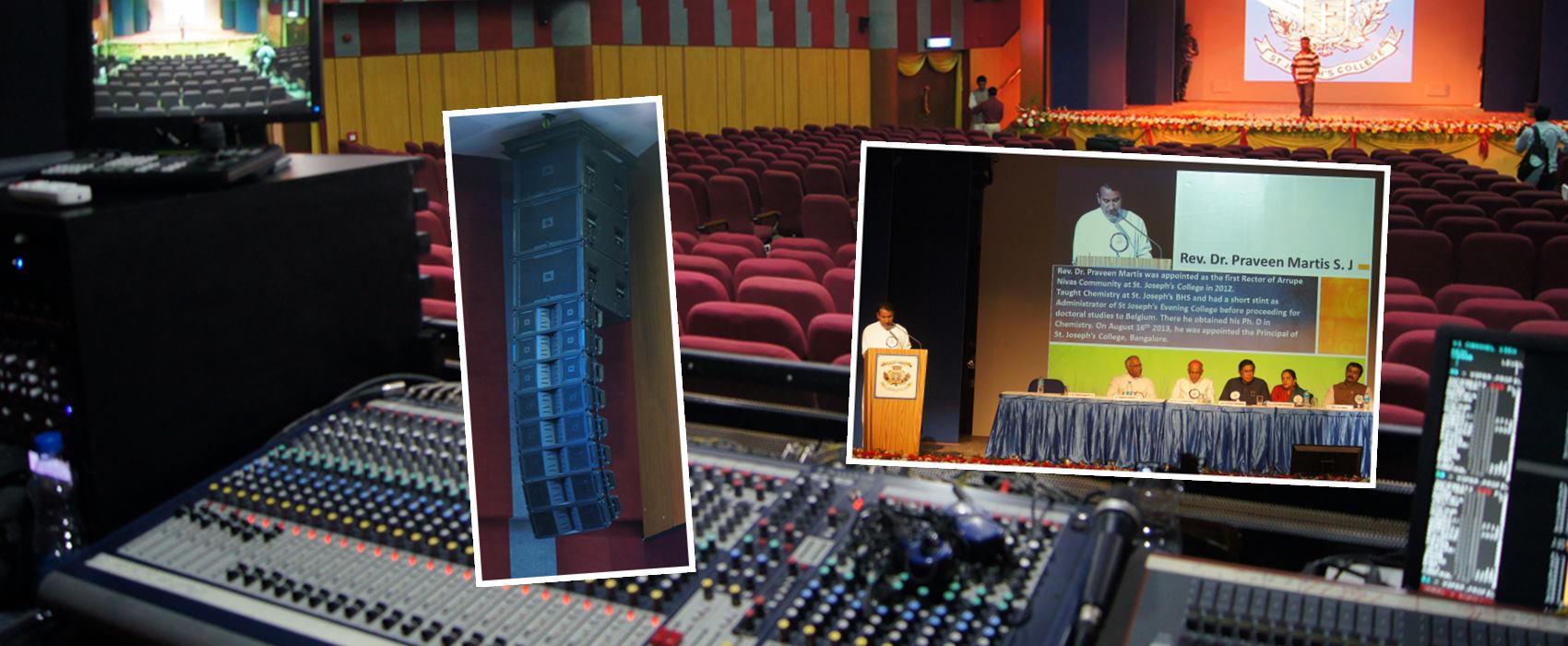 St.Josephs College Auditorium, Acoustic Consultant,Audio Design,System Integration -Acoustic Control